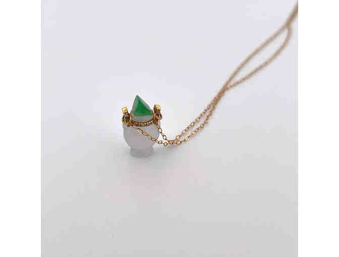 Icy Fei Cui - 18K Gold Necklace - Photo 1