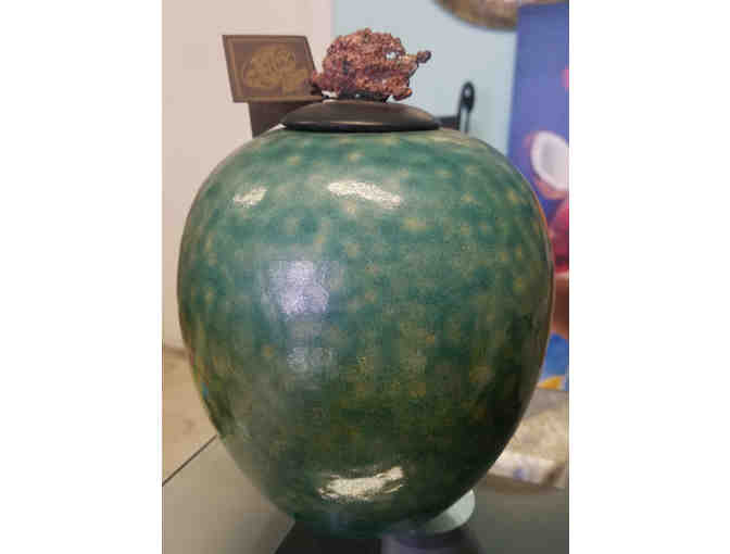 Raku Pot from Ackerman Galleries