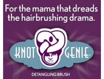 Knot Genie Detangling Brush -Puff of Purple