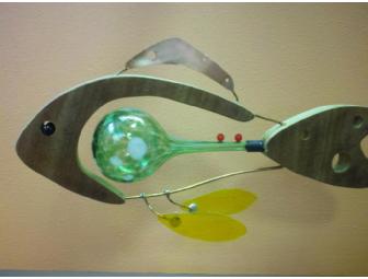 Stained Glass and Copper Fish