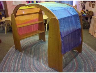 Handcrafted Set of Waldorf Playstands with Bridge