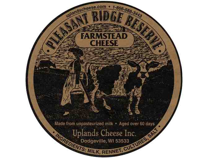 2.5 lbs of award-winning Pleasant Ridge Reserve Cheese from Uplands Cheese