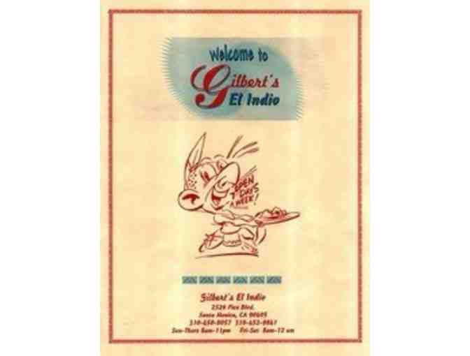 Gilbert's El Indio - A meal for 2 + drinks!