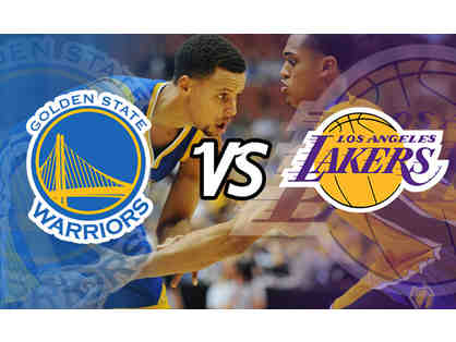 Lakers Vs. Golden State Warriors Tickets - 2 Great Seats!