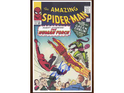 Stan Lee Autographed Spiderman Poster