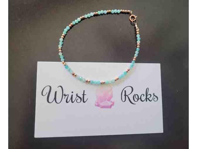 Wrist Rocks 14K Rose Gold and Amazonite Bracelet