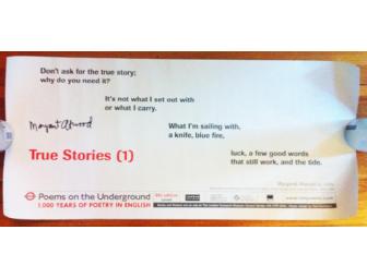 Autographed True Stories Poster from Margaret Atwood