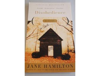 Signed poster: Jane Hamilton's 'Disobedience'
