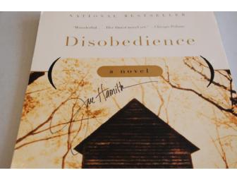 Signed poster: Jane Hamilton's 'Disobedience'