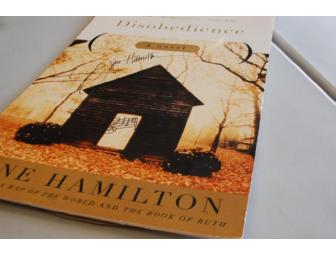Signed poster: Jane Hamilton's 'Disobedience'