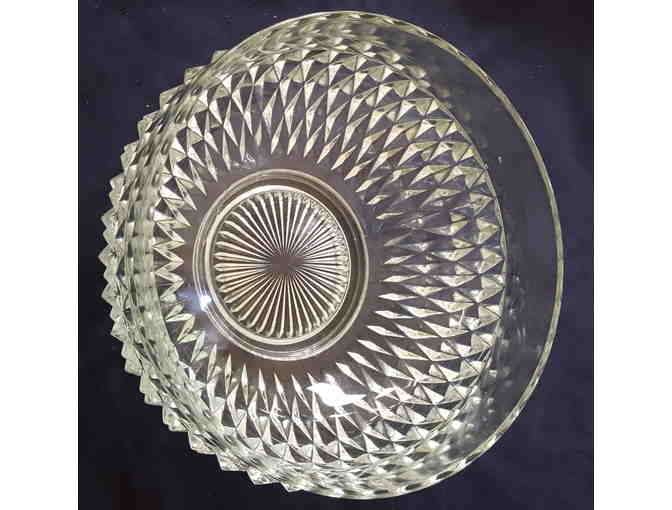Large Pressed Glass Bowl