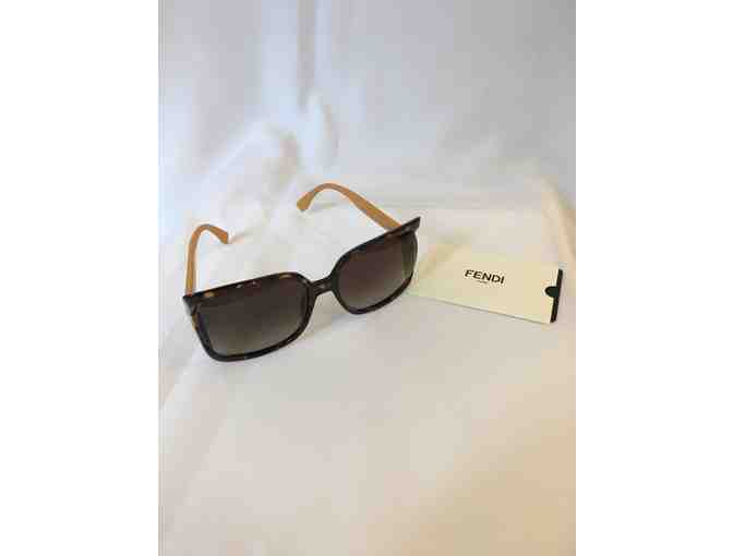 Fendi 60 mm Oversized Square Sunglasses in Brown - Photo 1