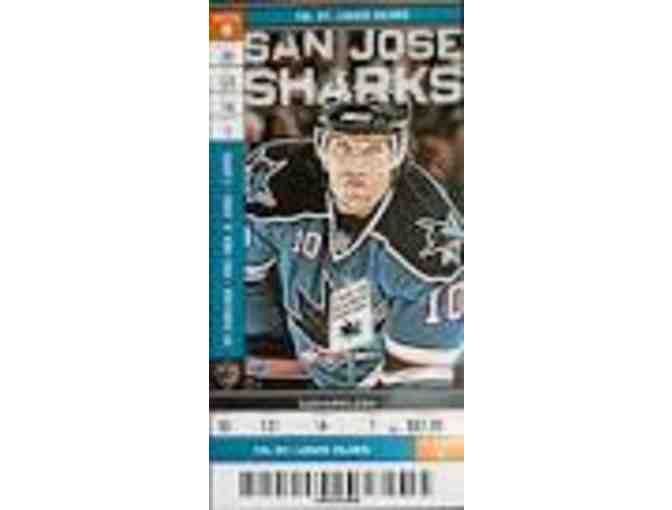 2 Sharks Tickets vs. Oilers, April 1, 2014 & Autographed Brent Burns Stick