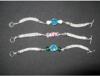 Trio of Hand-Crafted Silver Bracelets