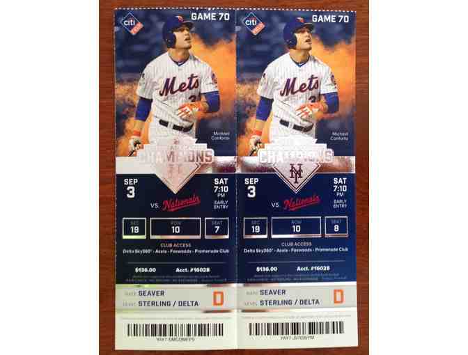 4 Club Level Game Tickets - Mets vs.. Marlins - Photo 1