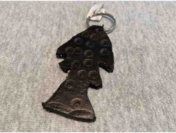 Water For Children Africa - BIG DONOR - 2 Leather Bird & 1 Leather Tree Key Chain