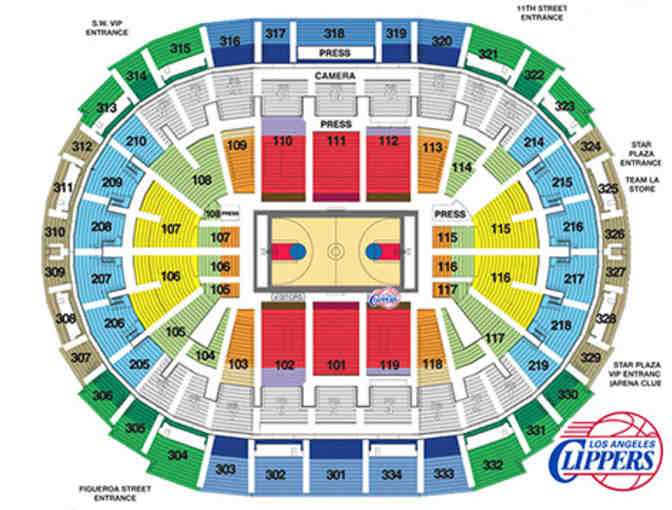 Los Angeles Clipper's Tickets - set of three tickets valued at $550