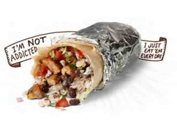 Chipotle gift card good for a free burrito