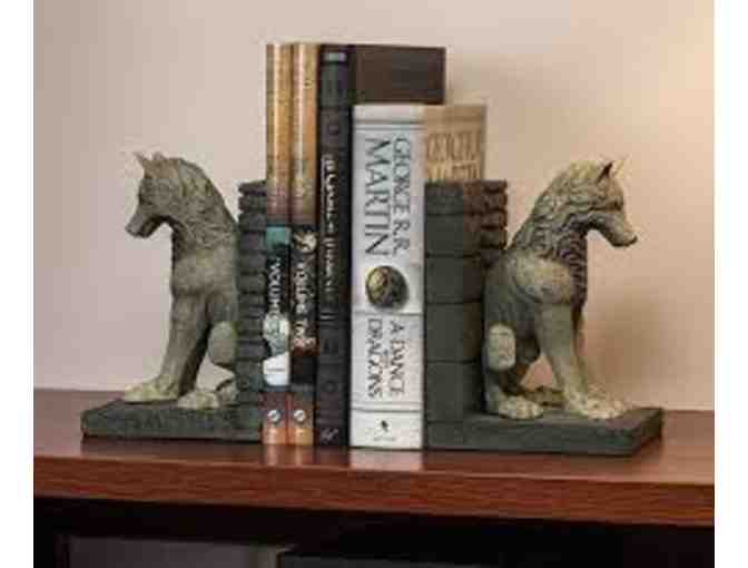 Game of Thrones Direwolf Bookends