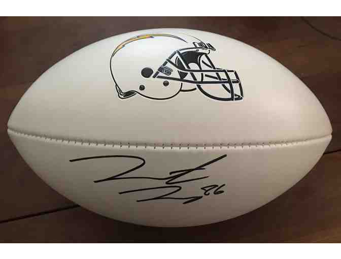 LA Chargers Hunter Henry Autographed Football