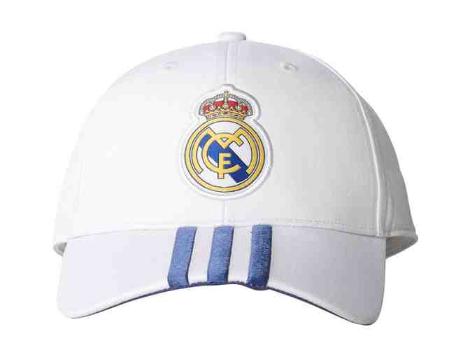 Real Madrid Autographed Hat by Team Captain Sergio Ramos and Cristiano Ronaldo