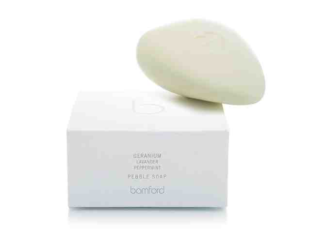 Bamford Valley Candle, Hand and Body Lotion, Hand and Body Wash and Geranium Pebble Soap