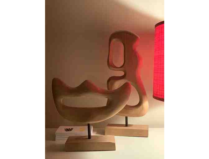 Abstract modern sculpture. MCM Vintage inspired.