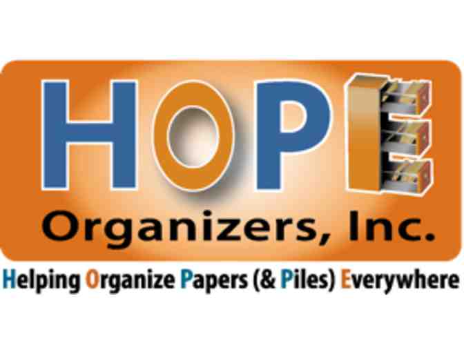 Organizing Services with Hope Organizers - 2 hours valued at $200
