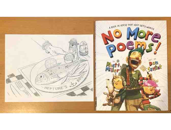 Artwork for the picture book 'No More Poems',  by Waverly Parent, Dan Santat
