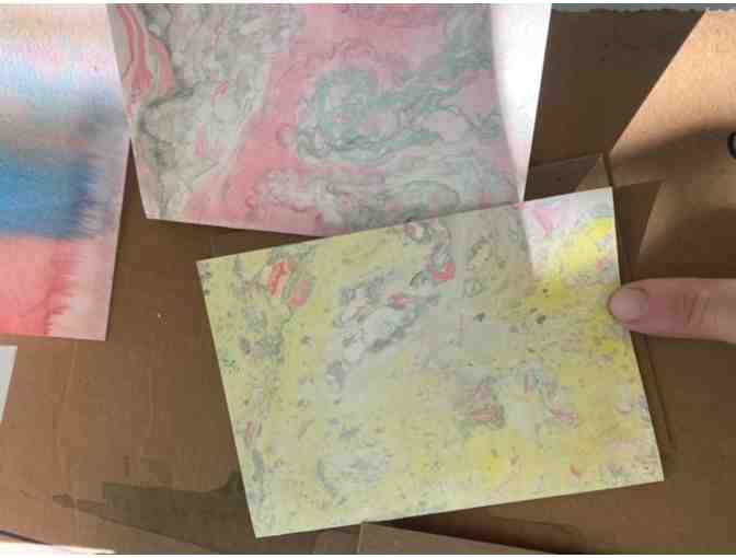Marbled cards
