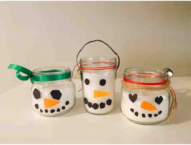 Winter Snowmen candles