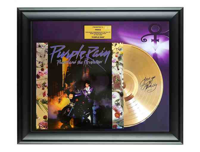 Prince Custom Framed Gold Record Display