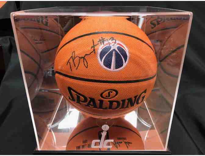Signed Washington Wizards Ball #13 Thomas Bryant in Collective DC Case