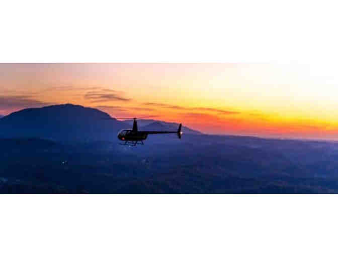 Flight and Flights - Helicopter Ride Over the Valley PLUS Flight of Wines from City Foxes