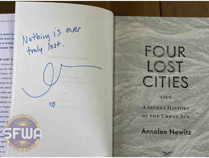 Four Lost Cities Signed by Annalee Newitz