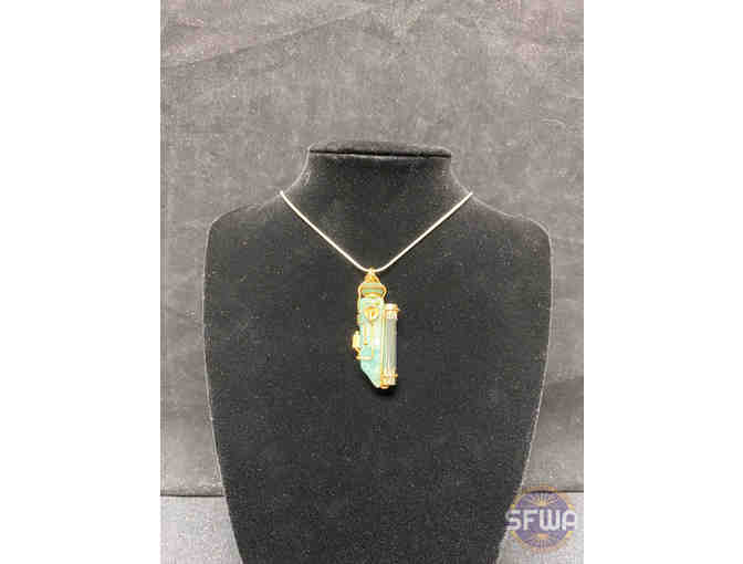 Amazonite Solarpunk necklace by Erin Cairns