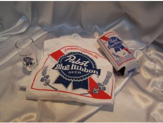 Pabst T-Shirt, Kozie and Glass