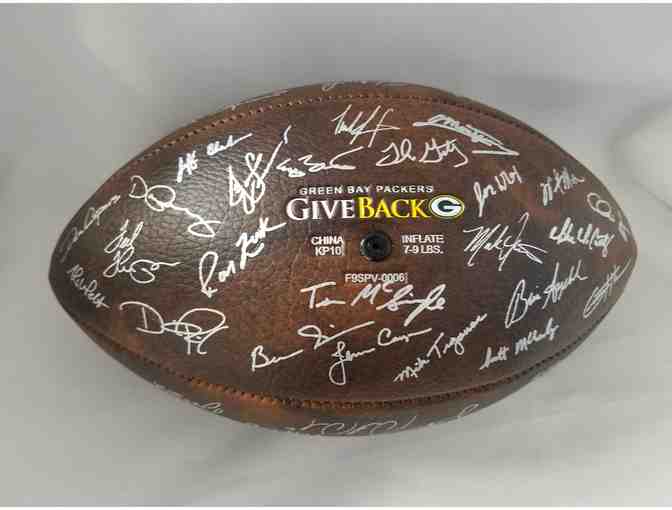 Green Bay Packers football signed by 2017 team