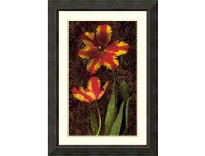 Framed Floral Print - 2 flowers - Photo 1