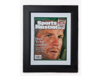 Framed Sports Illustrated Covers Featuring Brett Favre