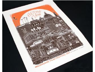 2011 Milwaukee Film Festival Screenprint by Lone Shoe Graphics