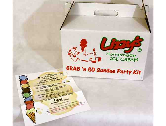 Lizzy's Ice Cream GRAB'N GO SUNDAE PARTY BOX