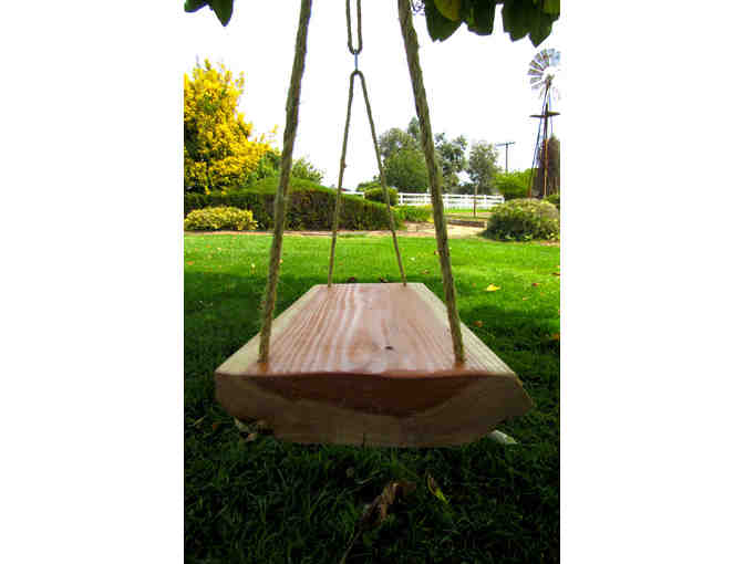 Reclaimed Coastal Redwood Porch Tree Swing