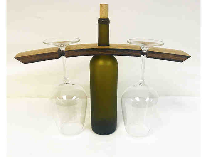Wine Bottle and 2 Glass Holder