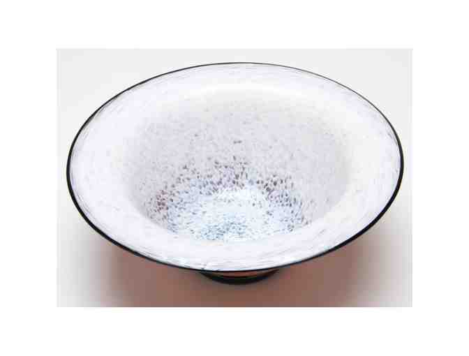 Art Glass Pedestal Bowl by Brian Becher