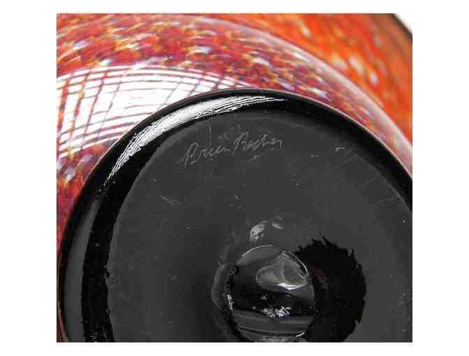 Art Glass Pedestal Bowl by Brian Becher