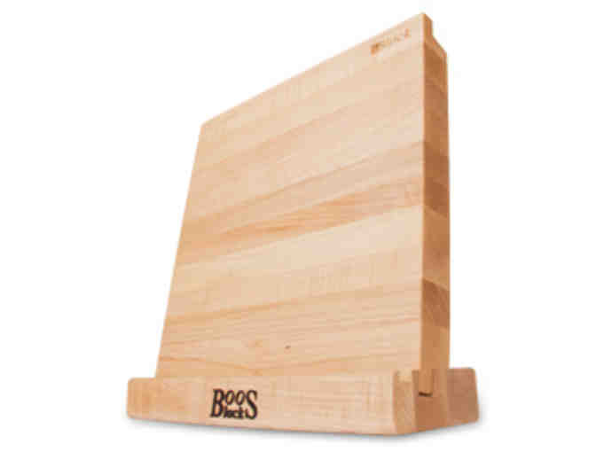 John Boos & Co. iBlock Cutting Board and Stand and Boos Block Board Cream
