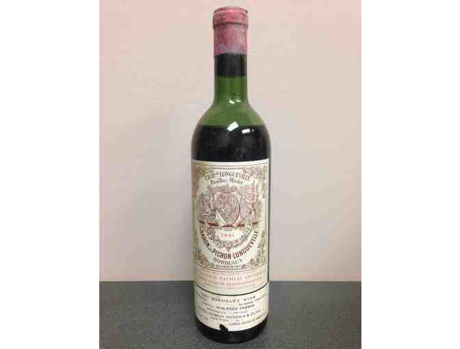 Bottle of 1961 Pichon-Longueville Bordeaux, 750 ml