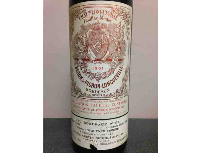Bottle of 1961 Pichon-Longueville Bordeaux, 750 ml