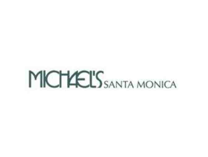 $450 gift certificate to Michael's Santa Monica